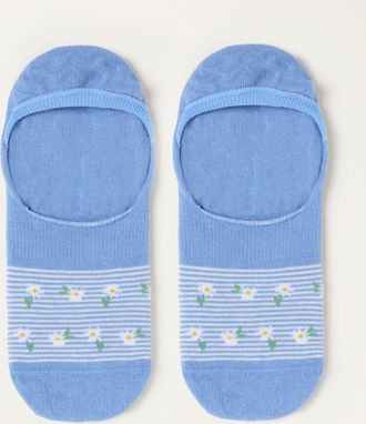 Fat Face FatFace Blue Floral Footsie