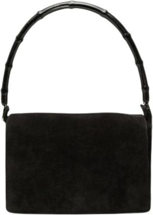 Gucci Borsa a spalla Pre-owned con manico superiore in bamb&ugrave; - - Pre-owned - Donna - Nero - ONE SIZE