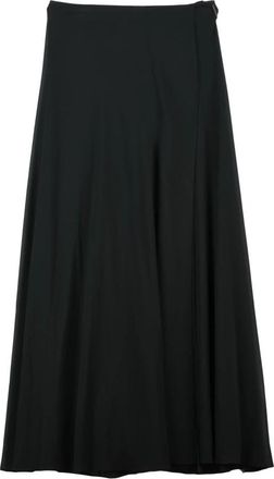 Calvin Klein Gonna lunga in voile - Dames - Midirokken - Zwart - XL - Polyester - Rokken