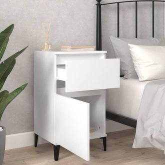Berkfield Home Elegant Bedside Cabinets 2 pcs White 40x35x70 cm | Size: 40 x 35 x 70 cm