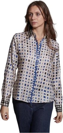 Caliban Stijlvolle Herenshirt - Dames - Blouses - Veelkleurig - XL - Overhemden