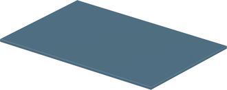 Duravit Duravit - Durasquare Glass Insert 97x38cm Para Consolas Met&aacute;licas