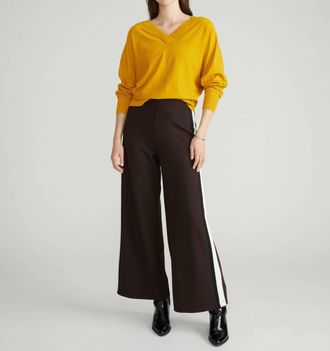 Universal Standard Savvy Fine Knit Sweater Blouse In Mustard