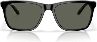 Costa Gravels 57mm Polarized Square Sunglasses in Black /Gray 580G at Nordstrom