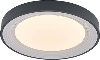 Lindby L&aacute;mpara De Techo Led lindum En Gris Metal - Lindby