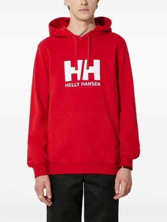 Helly Hansen logo hoodie - men - Cotton - M - Red
