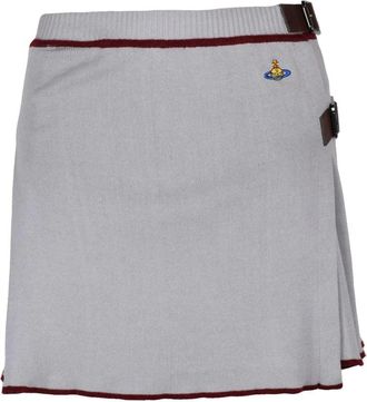 Vivienne Westwood Valentina Kilt Skirt With Wrap-Around Design And Pleated Back