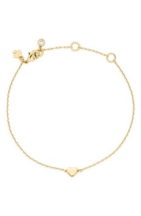 Kate Spade New York heart bracelet in Gold at Nordstrom
