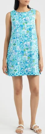 Lilly Pulitzer Aisling Shift Romper in Mint Condition at Nordstrom, Size 12