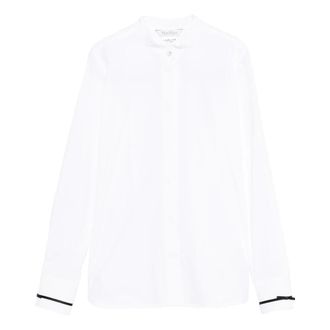 Max Mara Camisa Otranto con ribete - Blouses & Shirts - Mujer - Blanco - S