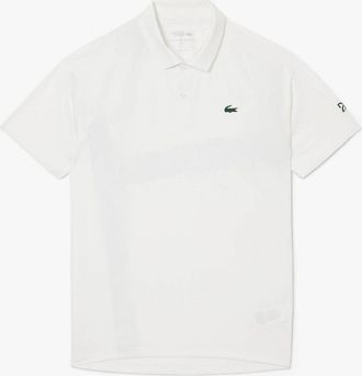 Lacoste Mens Djokovic On Court Polo Shirt in White - Size Large