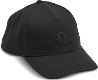 Moncler Cappello da baseball con applicazione logo - Nero