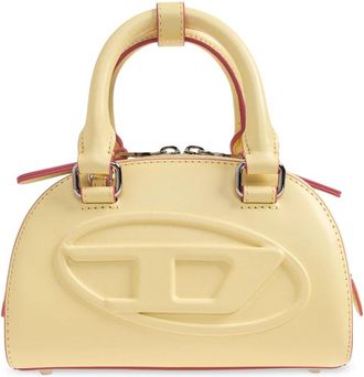 Diesel 1DR Dome Crossbody - Dames - Handtassen - Geel - ONE Size - Leer - Tassen