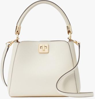 Kate Spade New York Womens Phoebe Refined Grain Leather Small Top Handle Satchel - White - One Size