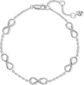Devata Infinity Charm Bracelet in Silver at Nordstrom Rack, Size 7.5