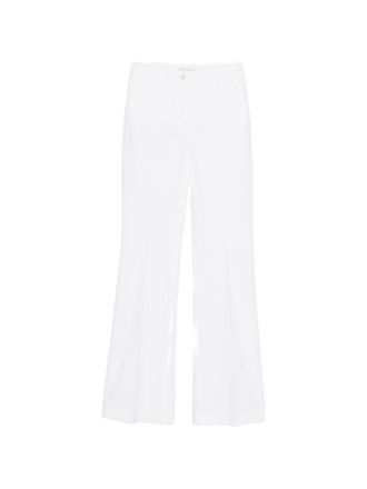 Via Masini 80 Cotton Wide Leg Trousers