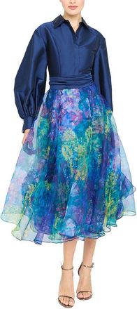 Theia Mary Midi Dress