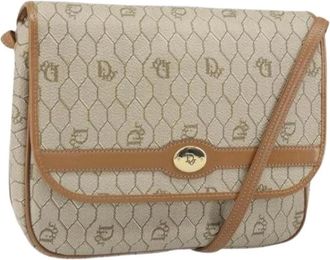 Dior Pre-owned Cross Body Bags, female, Beige, Size: ONE SIZE Pre-owned Vintage Shoulder Bag