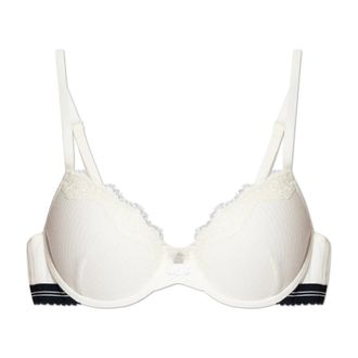 Emporio Armani Bras, female, White, Size: 34C US Bra with Lace Inserts