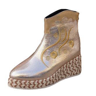 Generic Brown Suede Boots Women Platform Boots for Women Fashion Thick Bottom Chunky Heel Womens Boots Breathable Fashion Round Head Chunky Heel Womens Shoes 