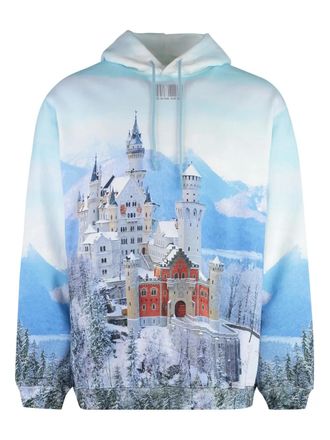 VETEMENTS Neuschwanstein Winter cotton hoodie - Blue