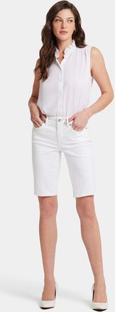 NYDJ Briella Korte Witte Gedempte Jeans | Optisch Wit