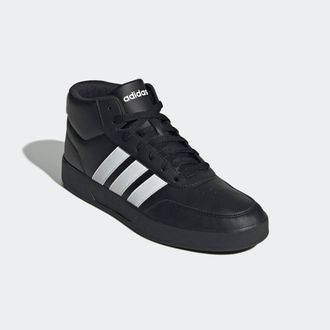 adidas Sneaker ADIDAS SPORTSWEAR BREAKNET MID, Herren, Gr. 44,5, schwarz-weiss (core schwarz, cloud wei&szlig;, core schwarz), Synthetik, Schuhe Sneaker