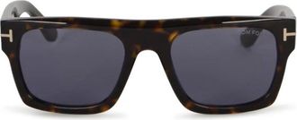 Tom Ford Accessoires, Heren, Bruin, ONE Size, Cyrus 02 Acetaat Zonnebril