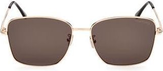 Tom Ford 60mm Gradient Rectangle Sunglasses in Shiny Rose Gold /Smoke at Nordstrom Rack