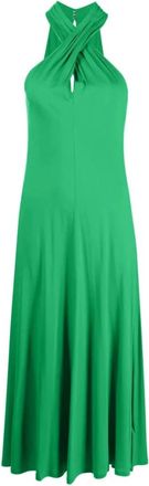 Polo Ralph Lauren Groene Mini Jurk Bianca Cocktail - Dames - Casual kleedjes - Groen - M - Kleedjes