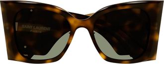 Saint Laurent SL M119/F BLAZE Asian Fit 002 Womens Sunglasses Tortoiseshell Size 53 - Free RX Lenses - Free RX Lenses