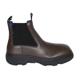 Burberry Brown Ankle Boots for Men - male - Burberry - Chelsea Boots - Brown - 10 UK - Shoes