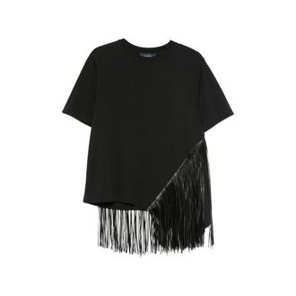 Sportmax Fringe-trim T-shirt