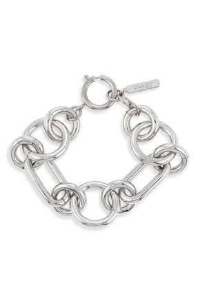 Justine Clenquet Troy Bracelet in Palladium at Nordstrom