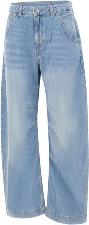 HUGO BOSS Slouchy Balloon Jeans - Dames - Loose Fit Jeans - Blauw - W28 - Katoen - Jeans