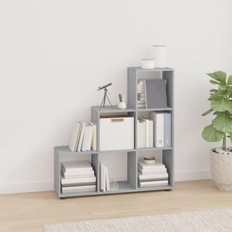 vidaXL Vidaxl - Estanter&iacute;a Forma De Escalera Madera Contrachapada Gris Sonoma