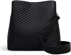 Radley London Dukes Place - Diagonal Quilt Medium Compartment Crossbody Bag in Black at Nordstrom