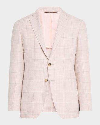 Canali Men & apos;s Windowpane Sport Coat