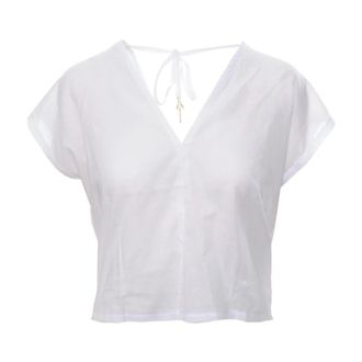 Patrizia Pepe Patrizia Pepe, Blouses, female, White, Size: M Light Sleeveless Blouse