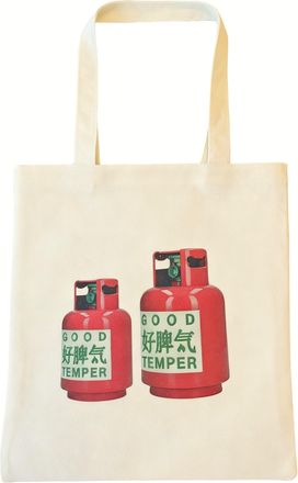 Generic Good Temper Gas Tank Design Canvas Tote Bag, Natural Cotton (GREEN)