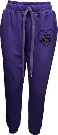 Giulia N Couture Dames, Broeken, Paars, Maat: XS