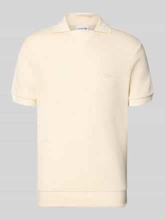 Lacoste Regular Fit Poloshirt aus reiner Baumwolle in Beige Melange, Gr&ouml;&szlig;e XXXL