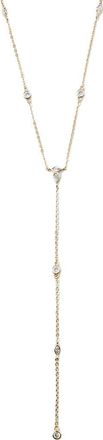 Argento Vivo Cubic Zirconia Station Y-Necklace in Gold at Nordstrom