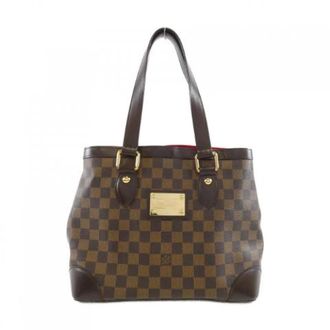 Louis Vuitton Pre-owned Tote Bags, female, Brown, Size: ONE SIZE Pre-owned Hampstead Damier Bag