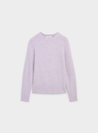 Contemporaine Womens Loose fuzzy alpaca wool sweater