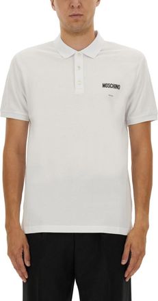 Moschino White Shirt Collar Polo