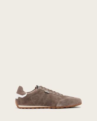 AllSaints Leather Liam Lace Up Low Top Trainers, Size: UK 10/US 11/EU 44