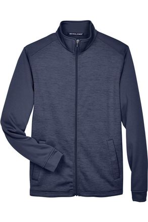 Devon & Jones Newbury Colorblock Mlange Fleece Full-Zip jacket