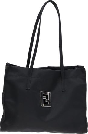 Fendi Black Synthetic Tote Bag (Pre-Owned)