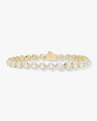 Melinda Maria Womens Shes An Icon Tennis Bracelet In Gold White